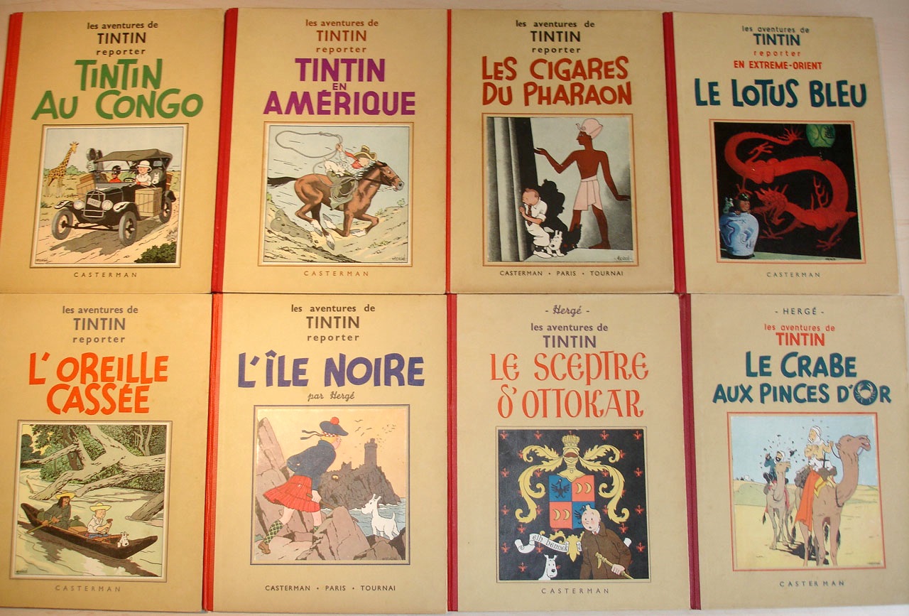 Hergé, Tintin figurines Mini série Au pays de l'or noir, Pixi